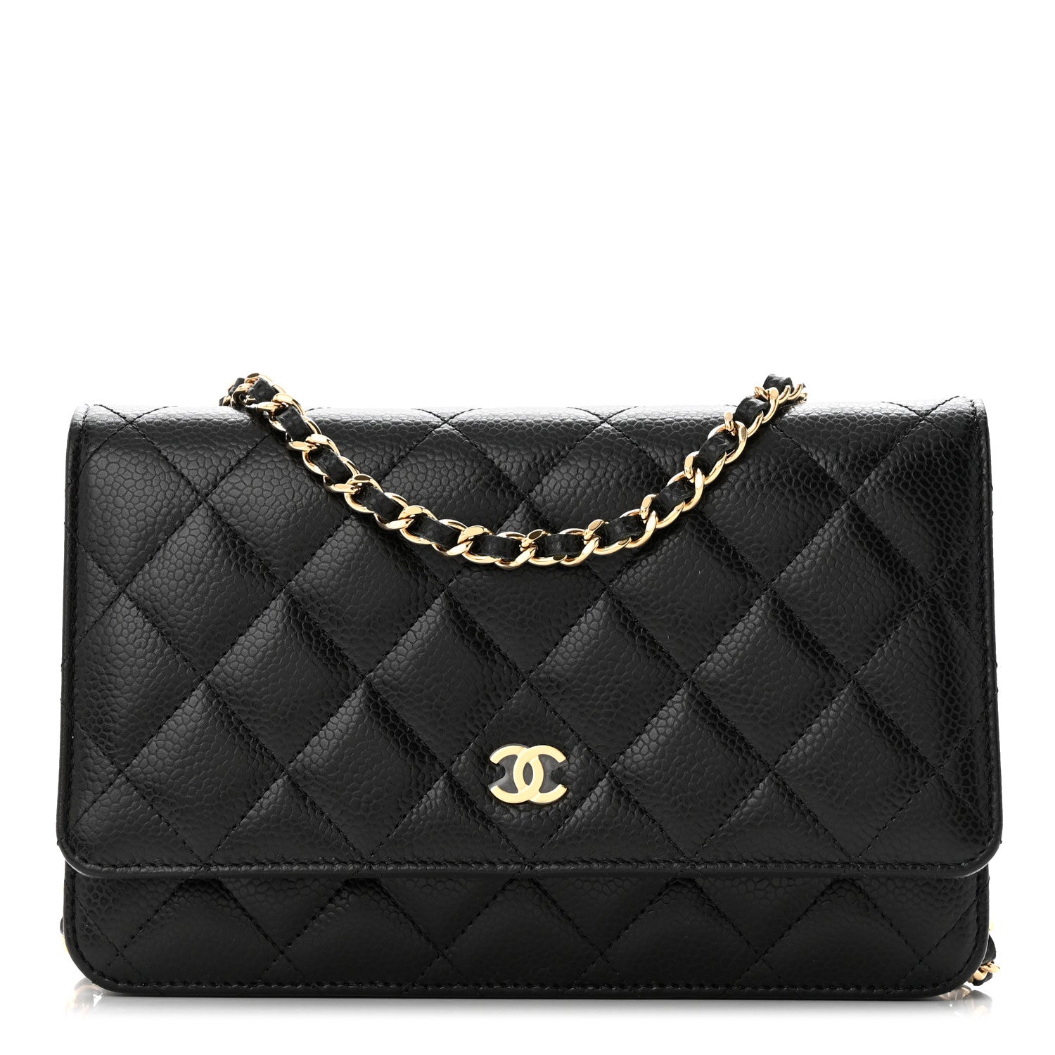 Chanel Caviar Quilted Wallet on Chain WOC Black 1 of 12