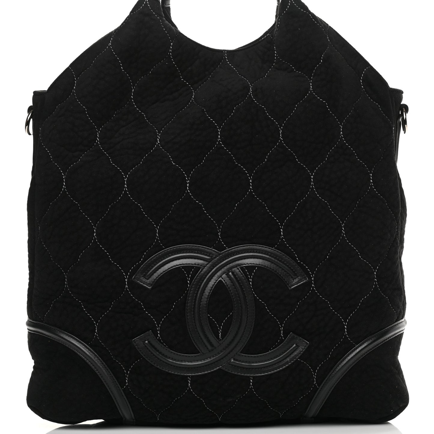 Microsuede Quilted Rodeo Drive Hobo Black