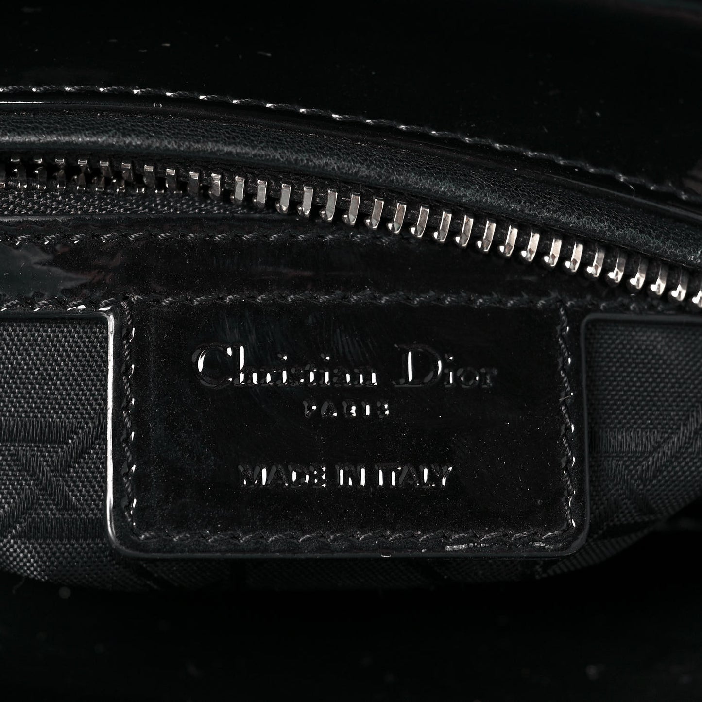 Patent Cannage Medium Lady Dior Black