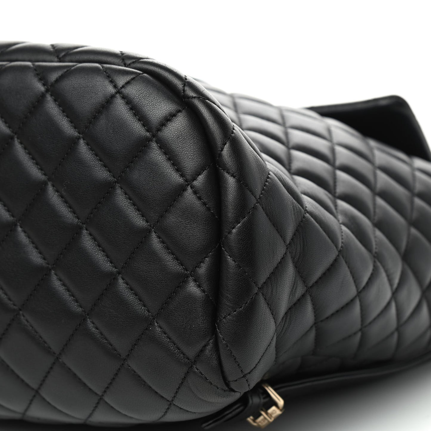 Lambskin Quilted Large Urban Spirit Backpack Black