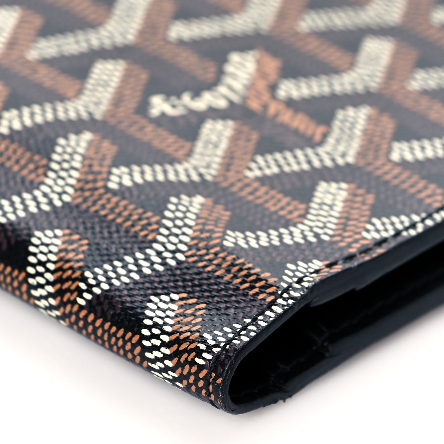 Goyardine Long Bi-Fold Wallet Black