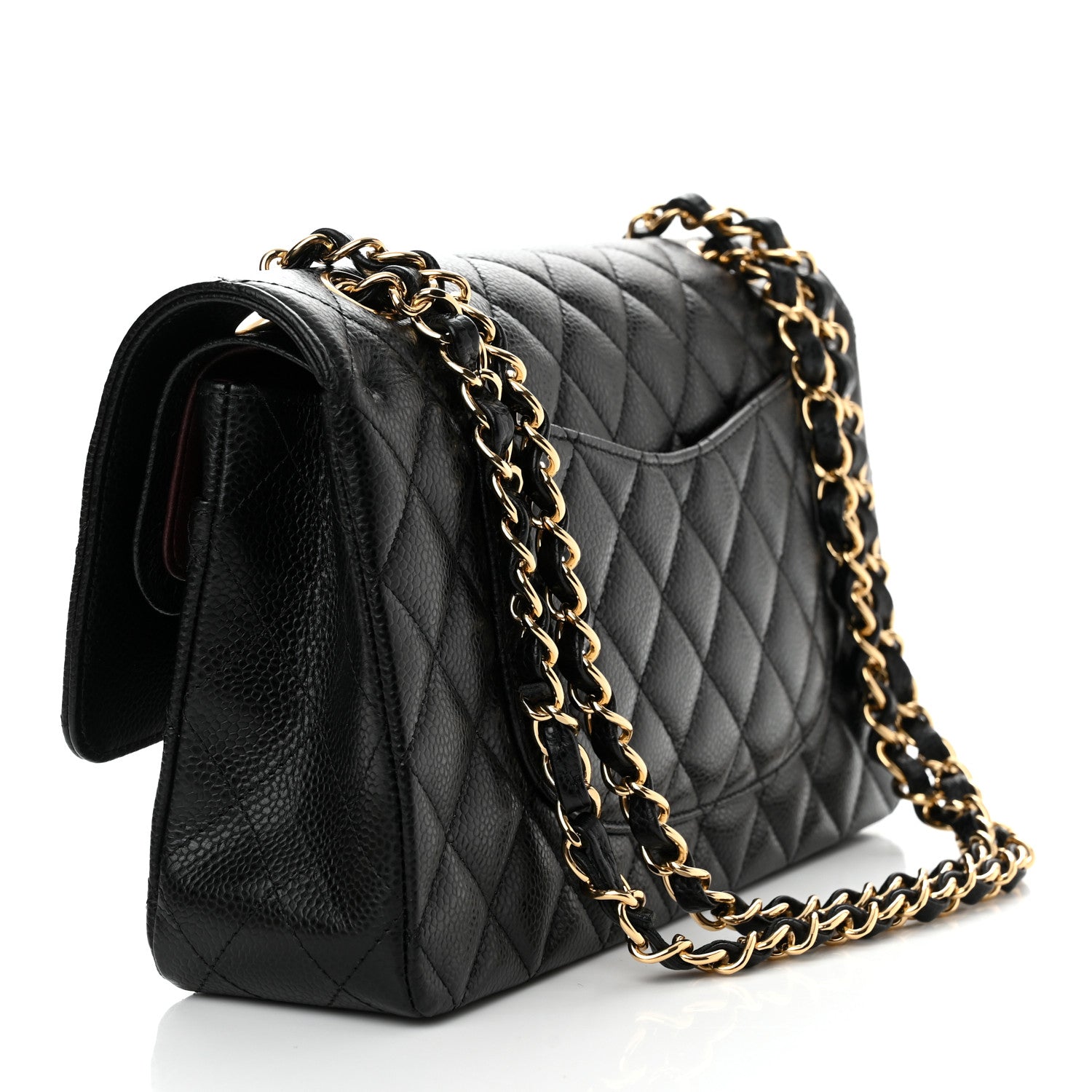 Chanel Caviar Quilted Medium Double Flap Black 3 of 8