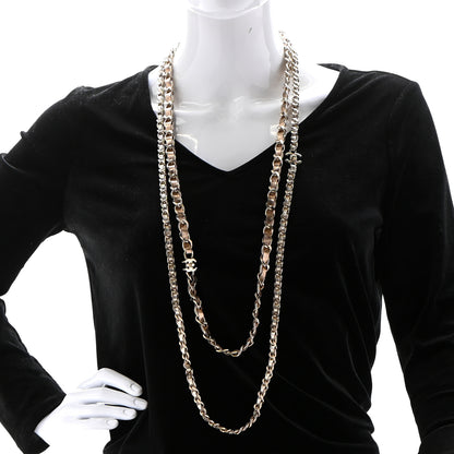 Chanel Lambskin CC Turnlock Long Necklace Gold 2 of 5