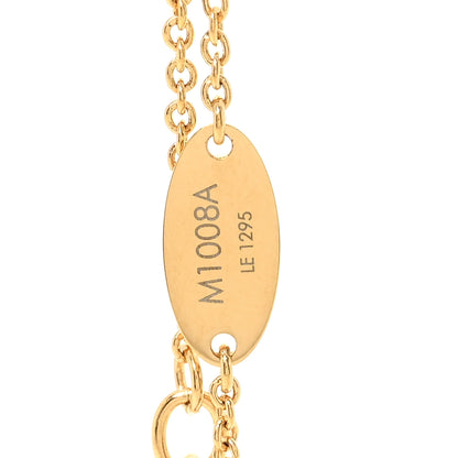 Louis Vuitton Metal Enamel LV Iconic Bracelet Gold Light Pink 5 of 6