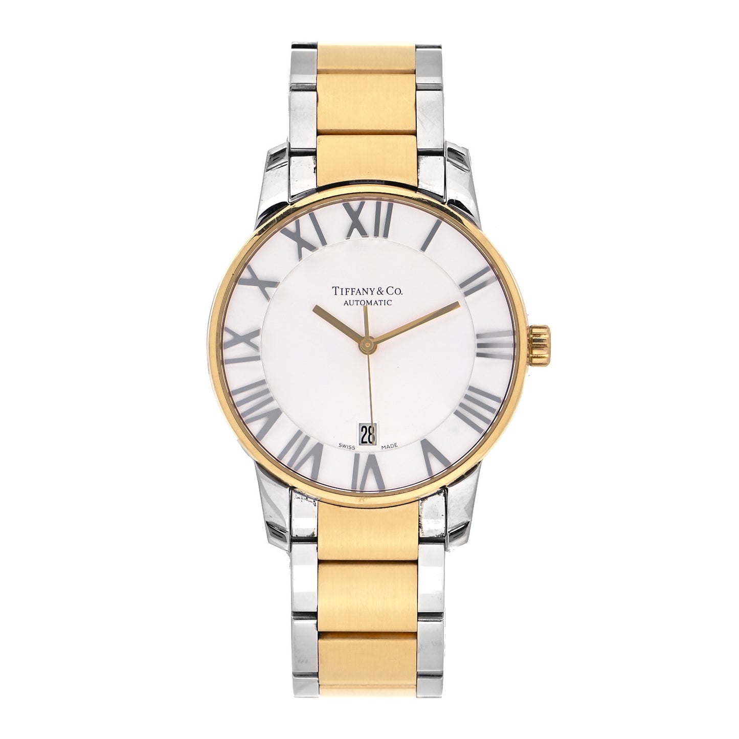 Stainless Steel 18K Yellow Gold 37mm Atlas 3-Hand Automatic Watch