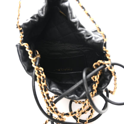 Chanel Shiny Calfskin Quilted Mini Chanel 22 Black 5 of 11