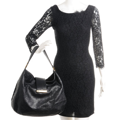 Gucci Guccissima Ladies Web Large Hobo Black 2 of 7