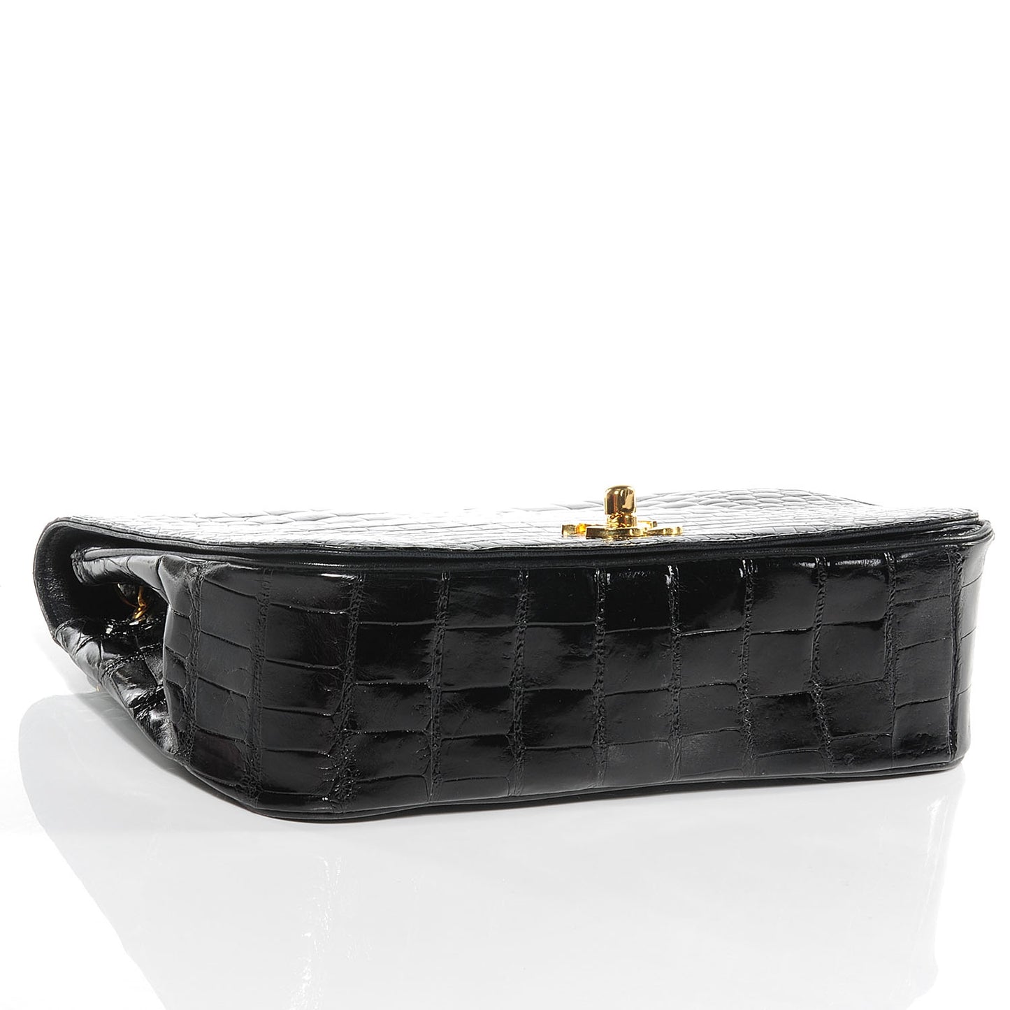 Crocodile Small Flap Black