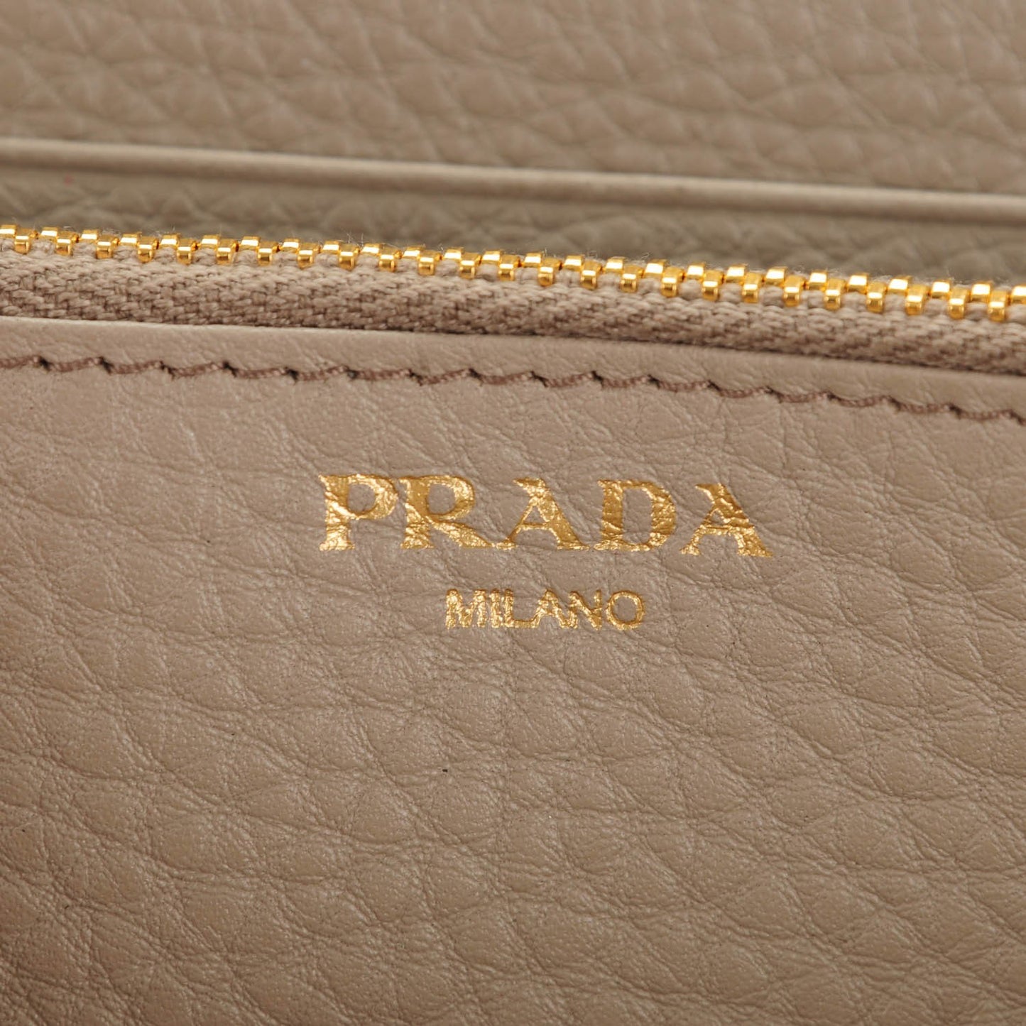 Vitello Phenix Zip Around Wallet Pomice