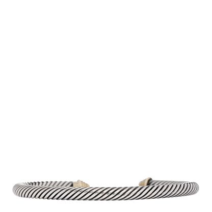 David Yurman Sterling Silver 14K Yellow Gold 5mm Cable Classics Bracelet 2 of 3
