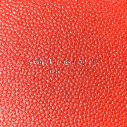 Saint Laurent Grain de Poudre Nano Sac De Jour Red Orange 7 of 10