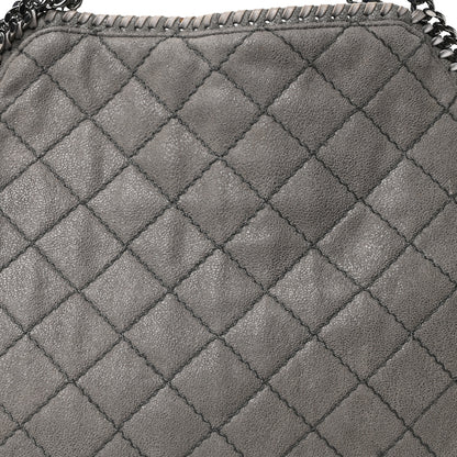 Stella McCartney Shaggy Deer Quilted Small Falabella Tote  Light Grey 7 of 9