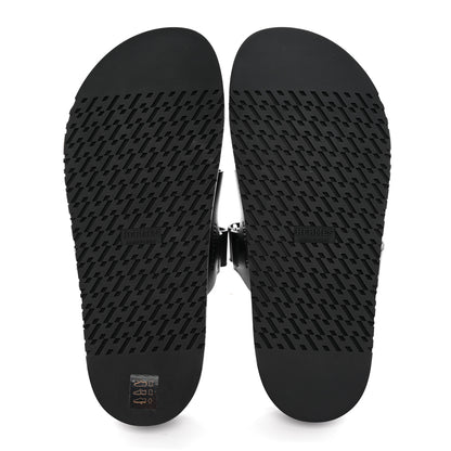 Hermes Calfskin Womens Chypre Sandals 40.5 Black 5 of 9