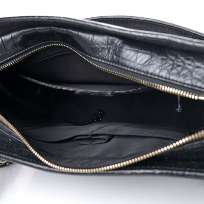 Chanel Crocodile Embossed Calfskin Medium Gabrielle Cocodile Hobo Black 4 of 4