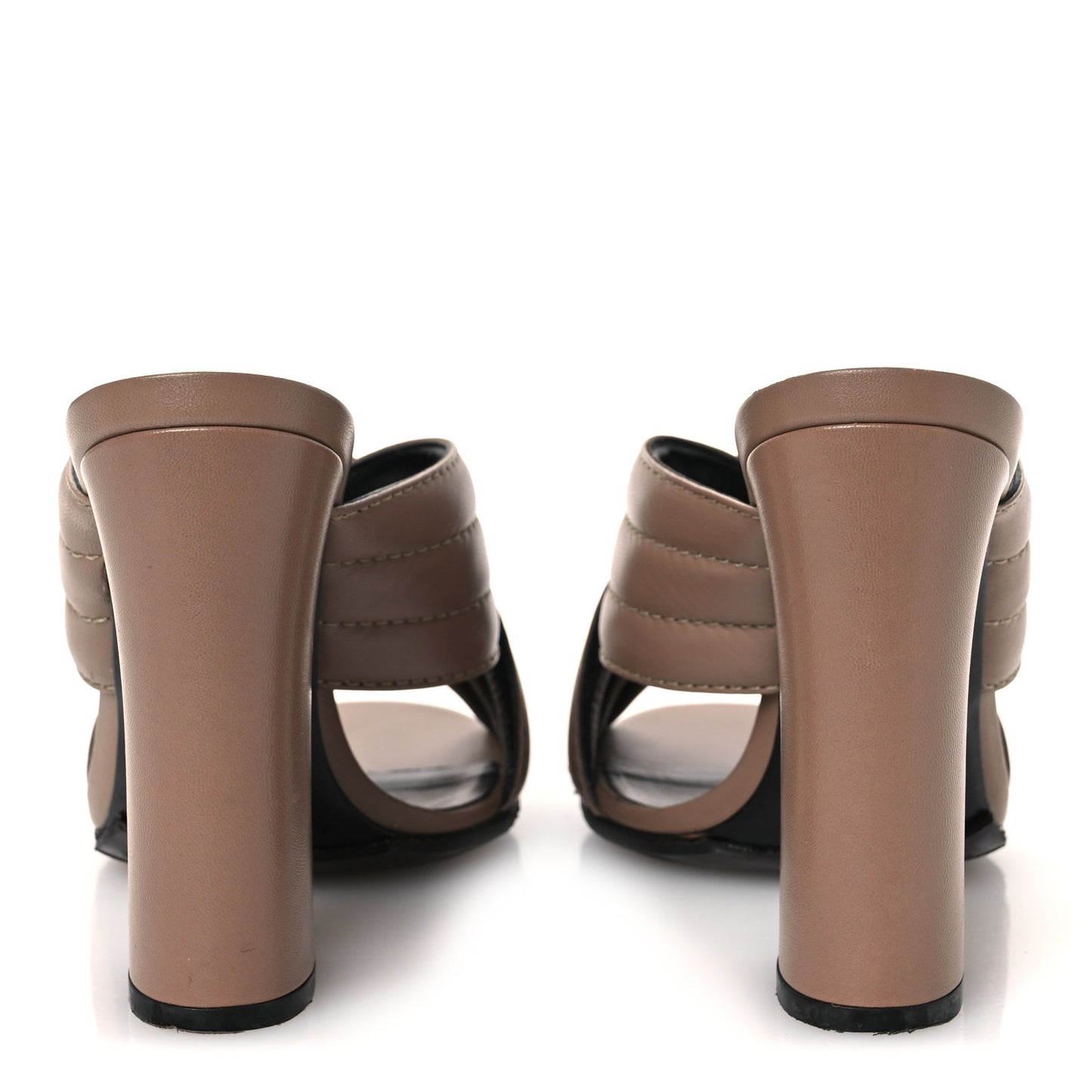 Malaga Kid Webby Crossover High Heel Slide Sandals 39 Porcelain Rose