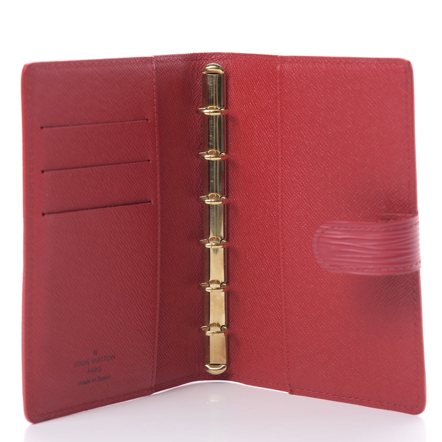 Epi Small Ring Agenda Cover Castillan Red