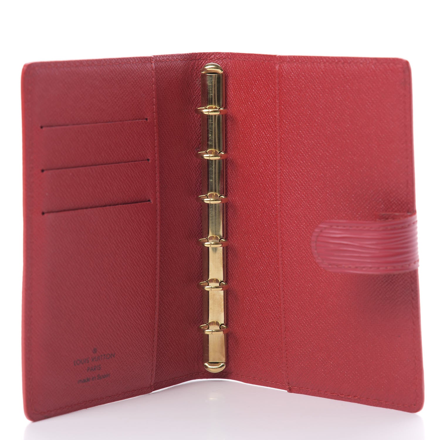 Louis Vuitton Epi Small Ring Agenda Cover Castillan Red 5 of 9