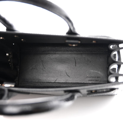 Saint Laurent Calfskin Crocodile Embossed Nano Sac De Jour Black 5 of 11