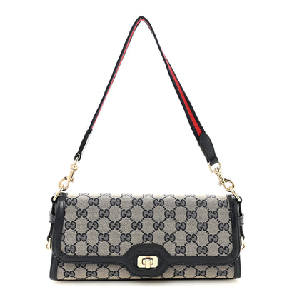 Gucci GG Monogram Small Luce Shoulder Bag Beige Blue 1 of 10