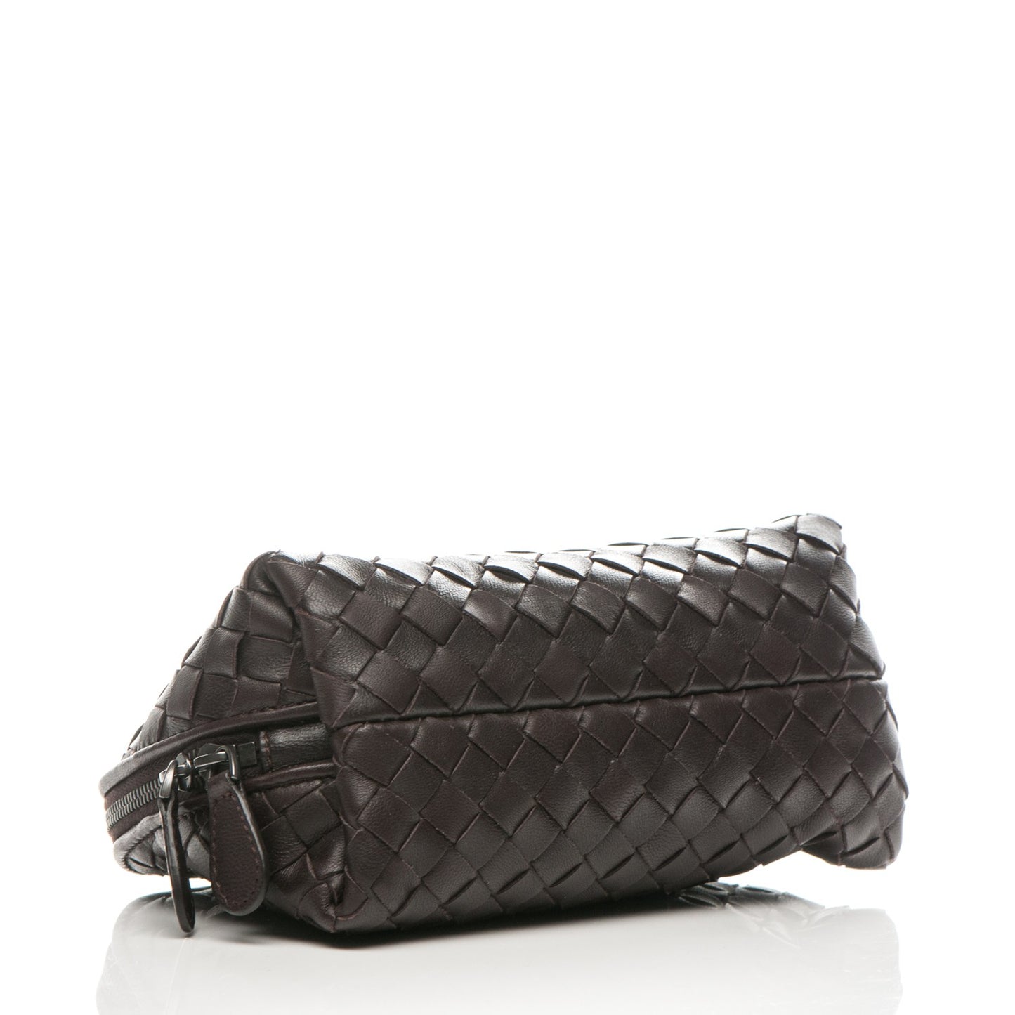 Nappa Intrecciato Cosmetic Case Ebano
