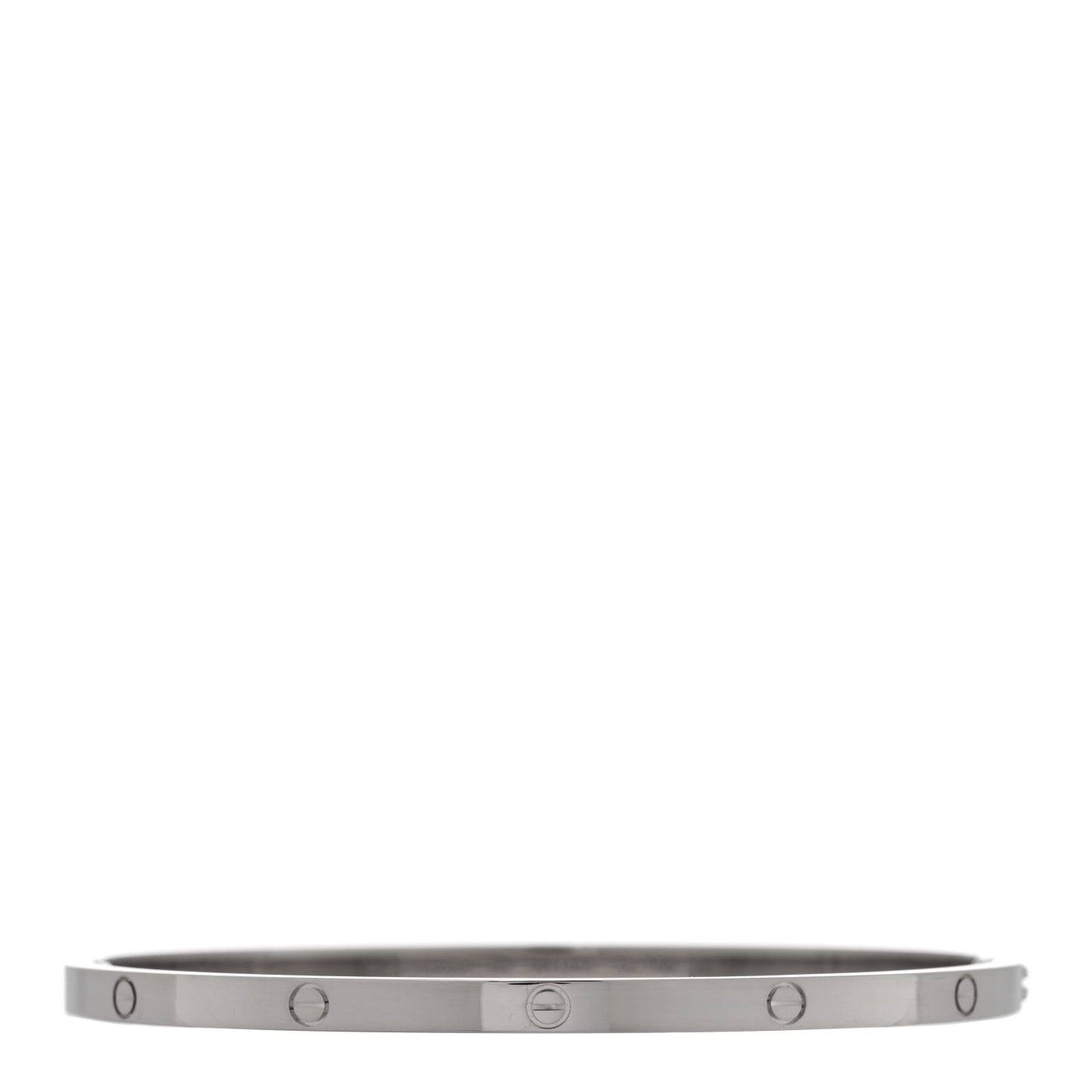 18K White Gold Small LOVE Bracelet 19