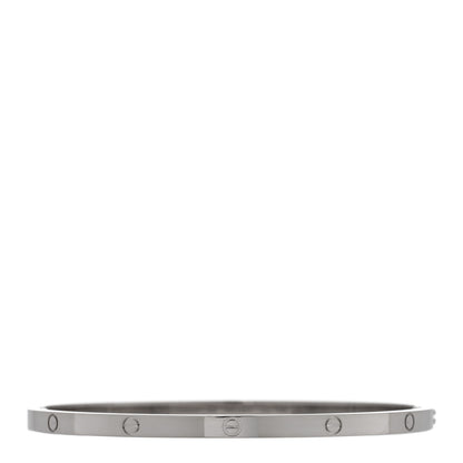 Cartier 18K White Gold Small LOVE Bracelet 19 1 of 7