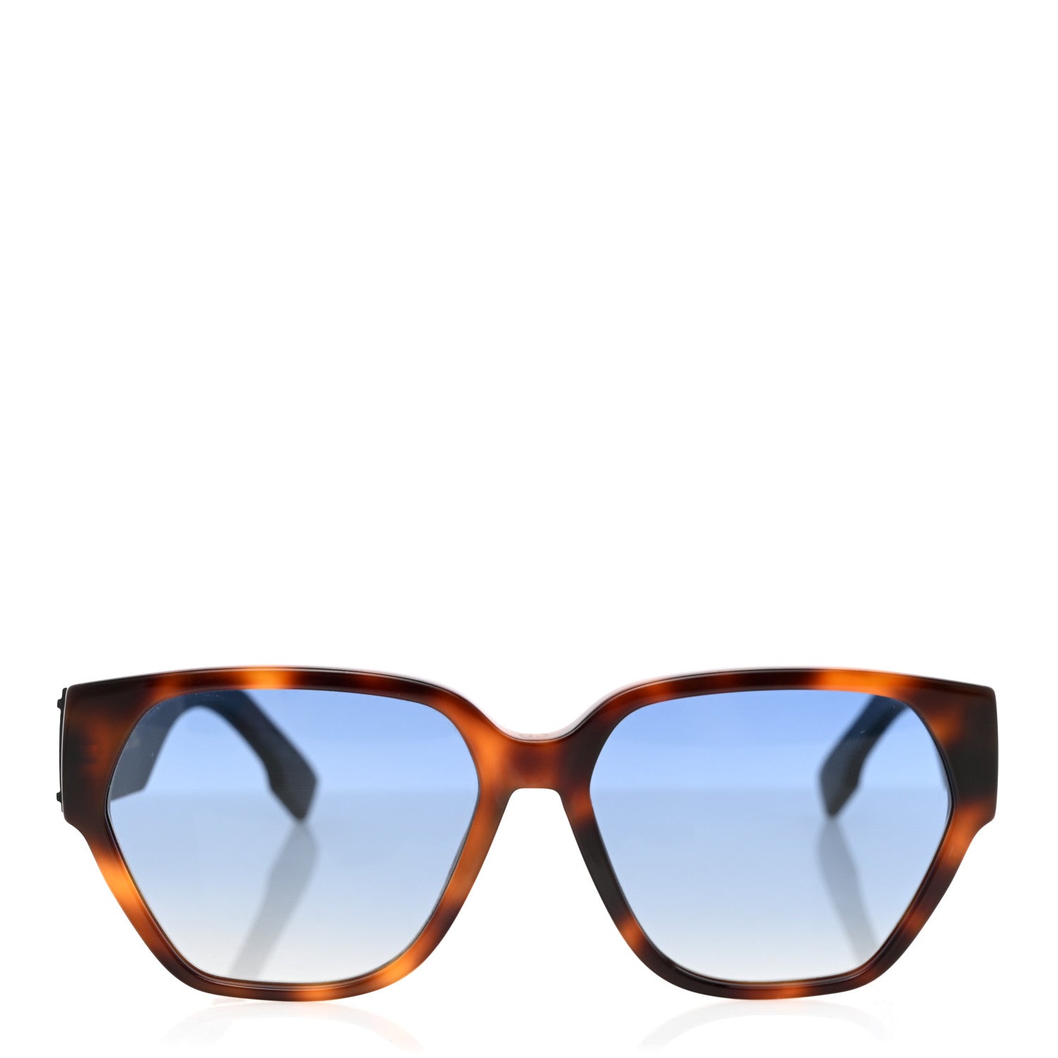 Christian Dior Acetate Square DiorID1 Sunglasses Tortoise 2 of 9