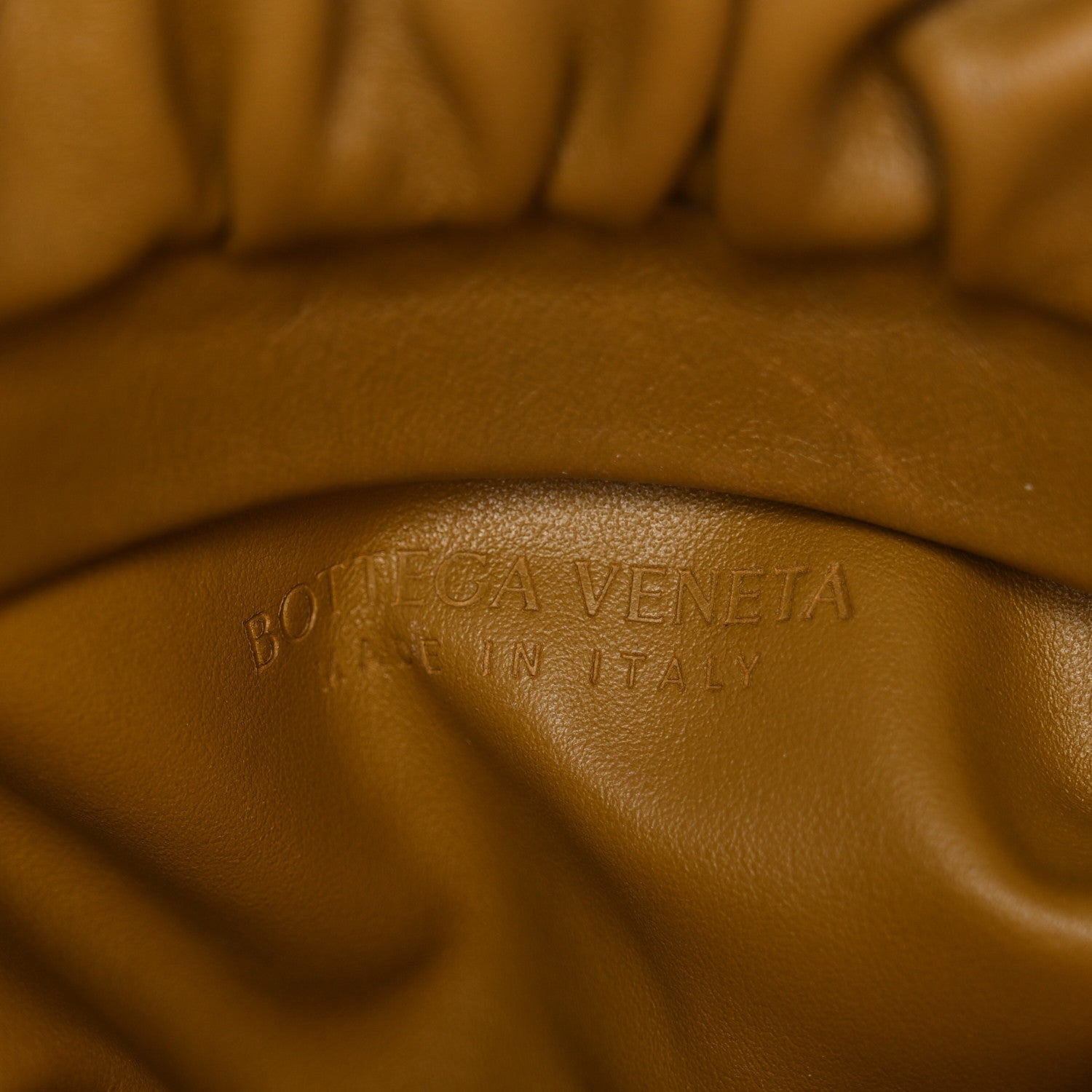 Bottega Veneta Calfskin The Pouch Chain Teak 7 of 10