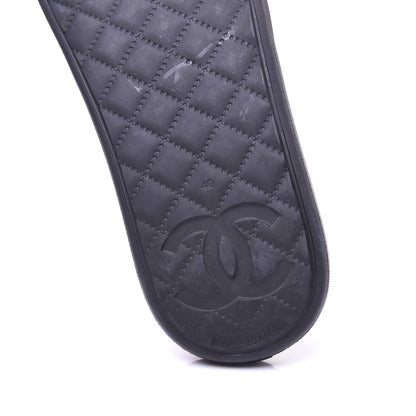 Chanel Thermoplastic PVC Camellia Mule Sandals 40 Black 20 of 24