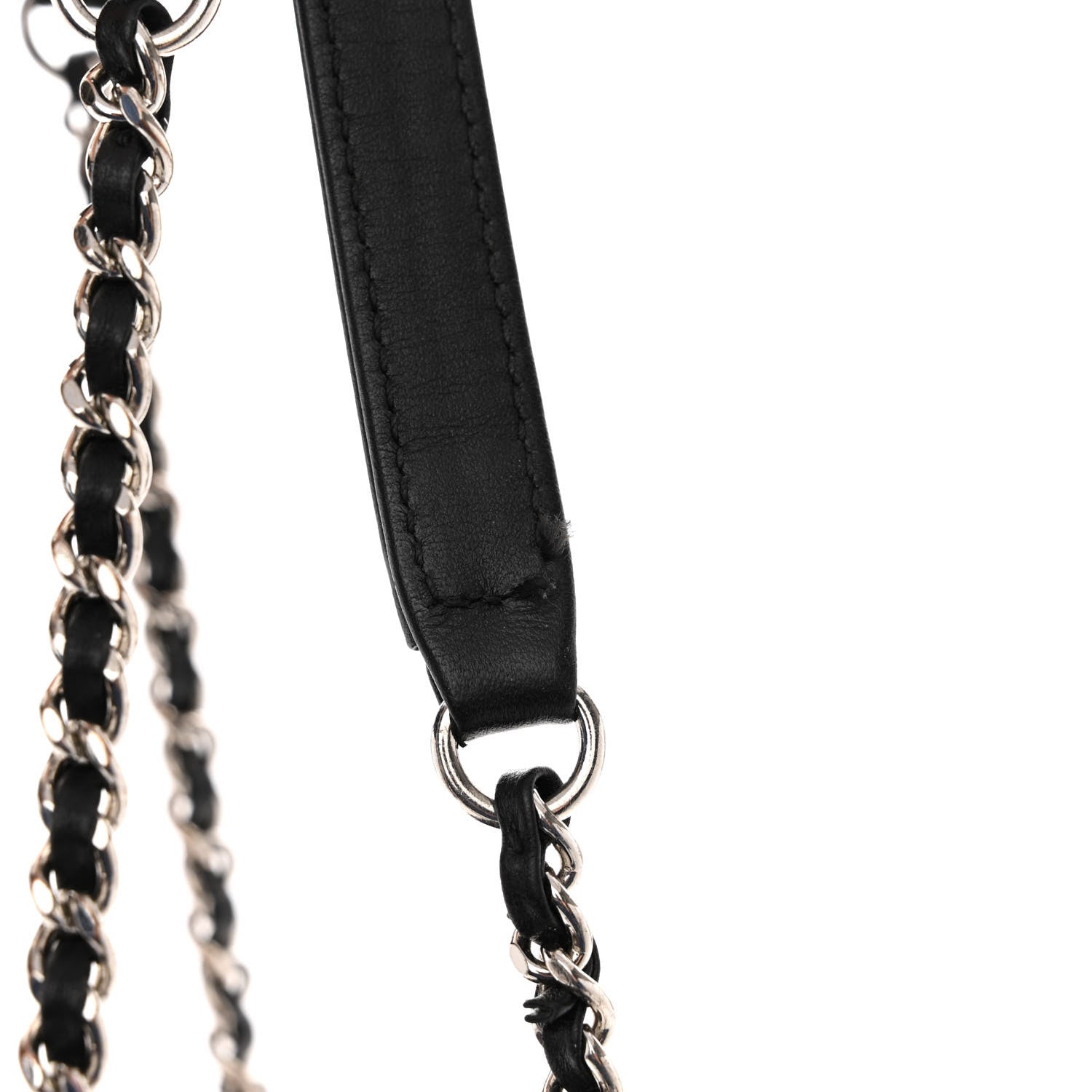 Chanel Grained Calfskin Stitched Accordion Shoulder Bag Black 11 of 12