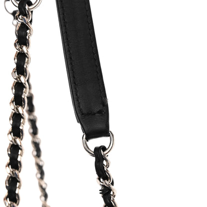 Chanel Grained Calfskin Stitched Accordion Shoulder Bag Black 11 of 12