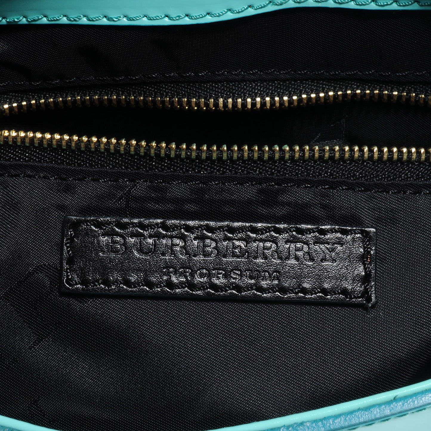 Patent Leather Leigh Small Crossbody Bag Turquoise