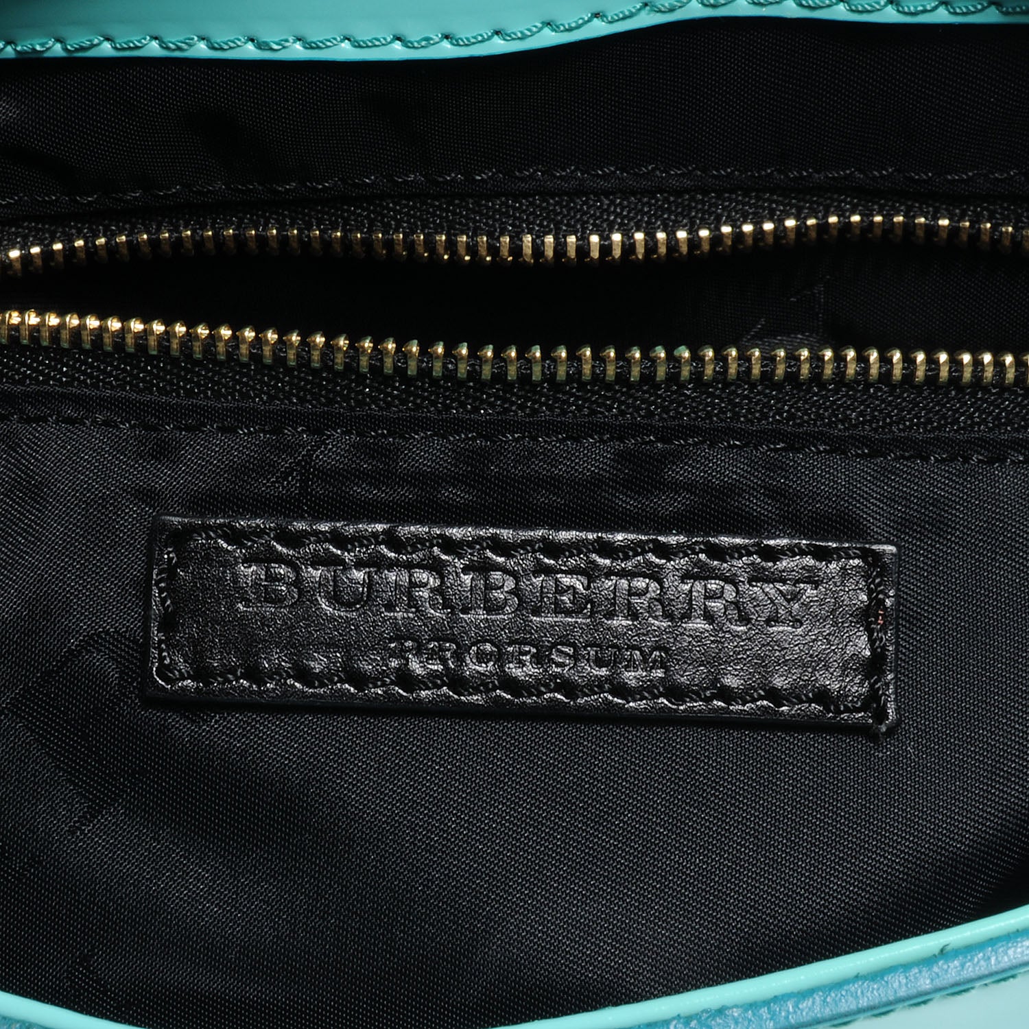 Burberry Patent Leather Leigh Small Crossbody Bag Turquoise 10 of 12