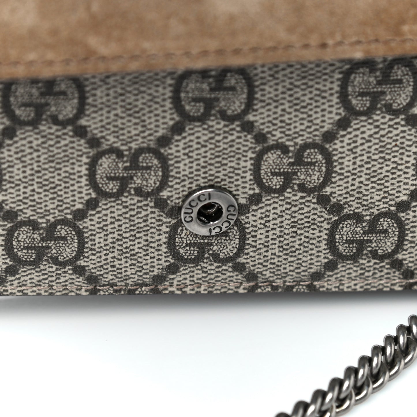 GG Supreme Monogram Super Mini Dionysus Shoulder Bag Taupe