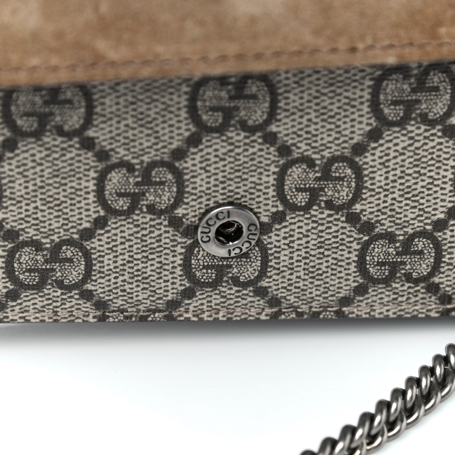 Gucci GG Supreme Monogram Super Mini Dionysus Shoulder Bag Taupe 15 of 15