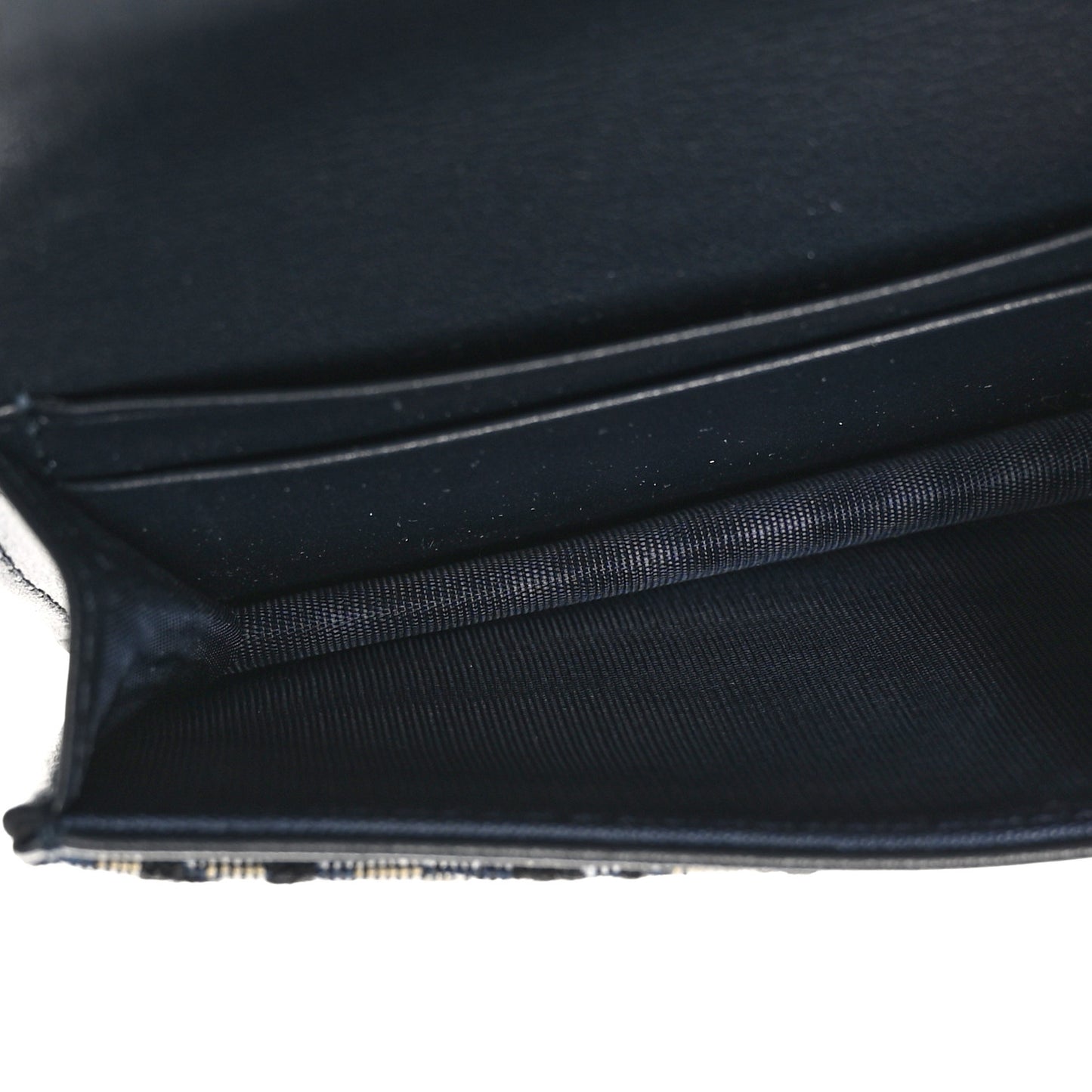 Oblique Saddle Card Holder Blue
