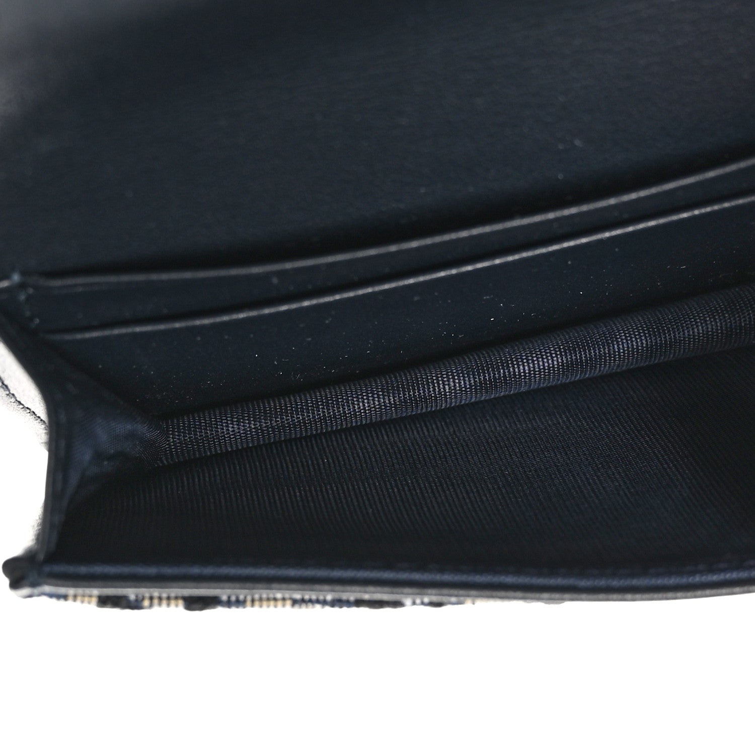 Christian Dior Oblique Saddle Card Holder Blue 6 of 9