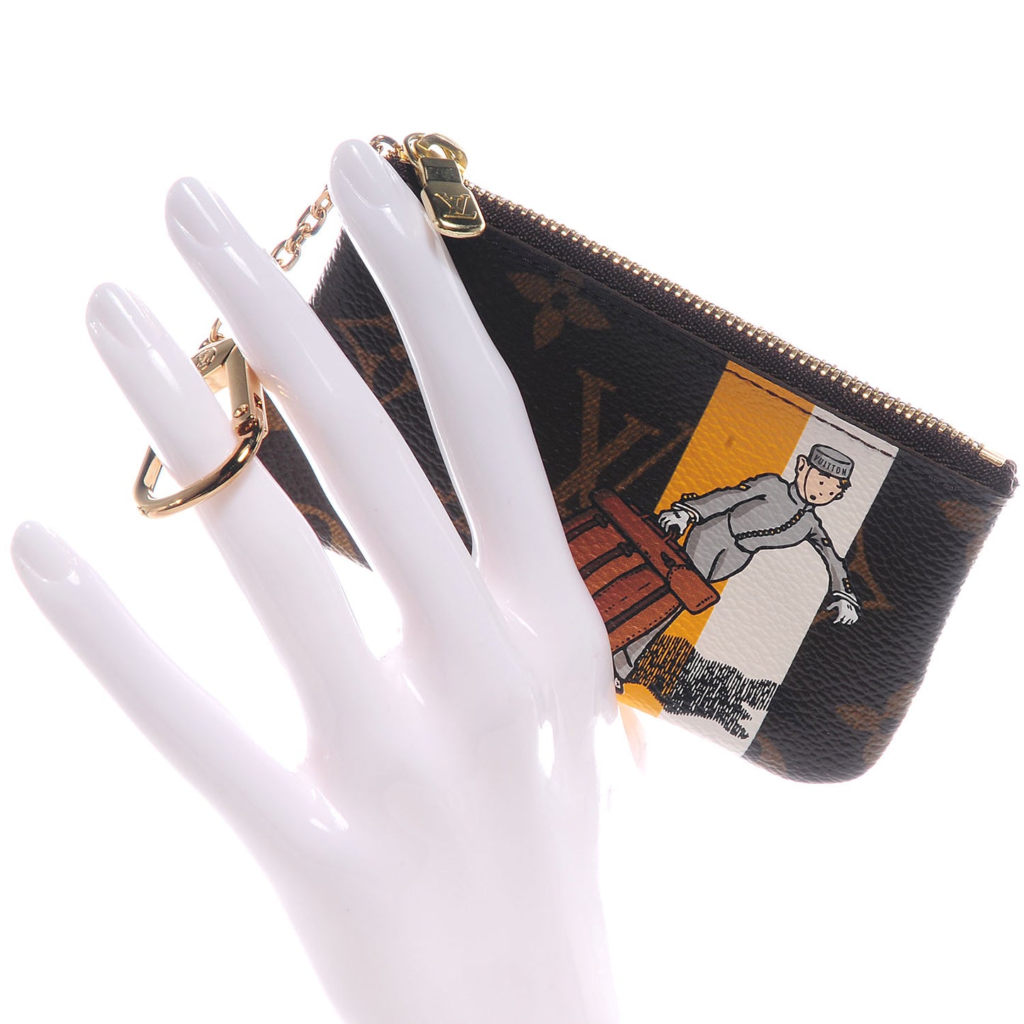 Monogram Groom Key Pouch
