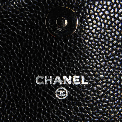 Chanel Caviar Half Moon Wallet On Chain WOC Black 6 of 9