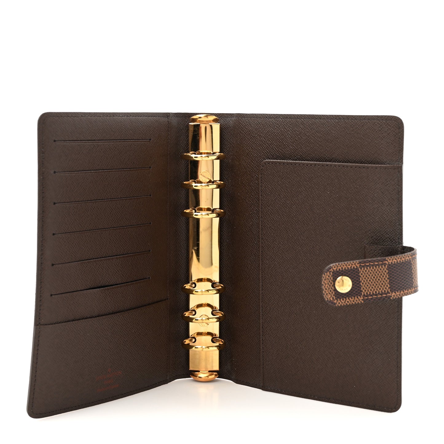 Damier Ebene Medium Ring Agenda Cover