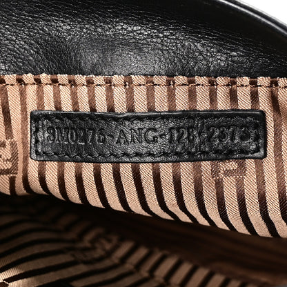 Fendi Vitello Flamingo Fendista Pouchette Crossbody Black 7 of 10