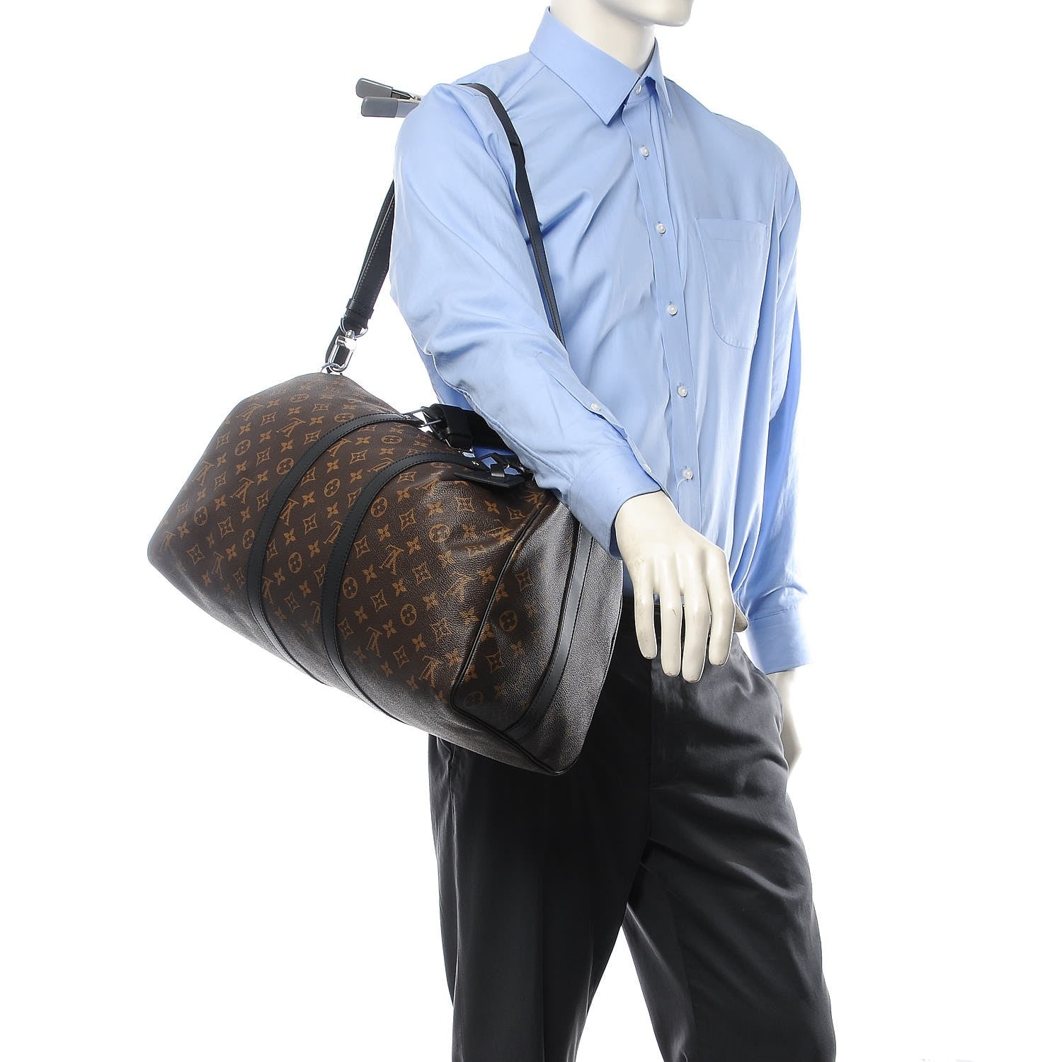 Louis Vuitton Monogram Macassar Keepall Bandouliere 45 2 of 9