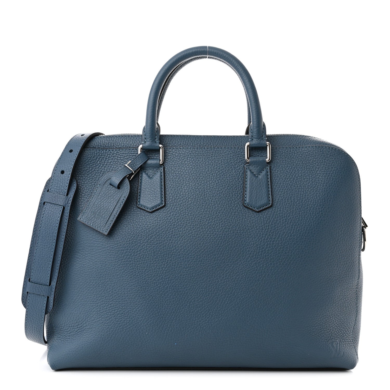 Louis Vuitton Taurillon Victor Briefcase Blue Gris 1 of 10
