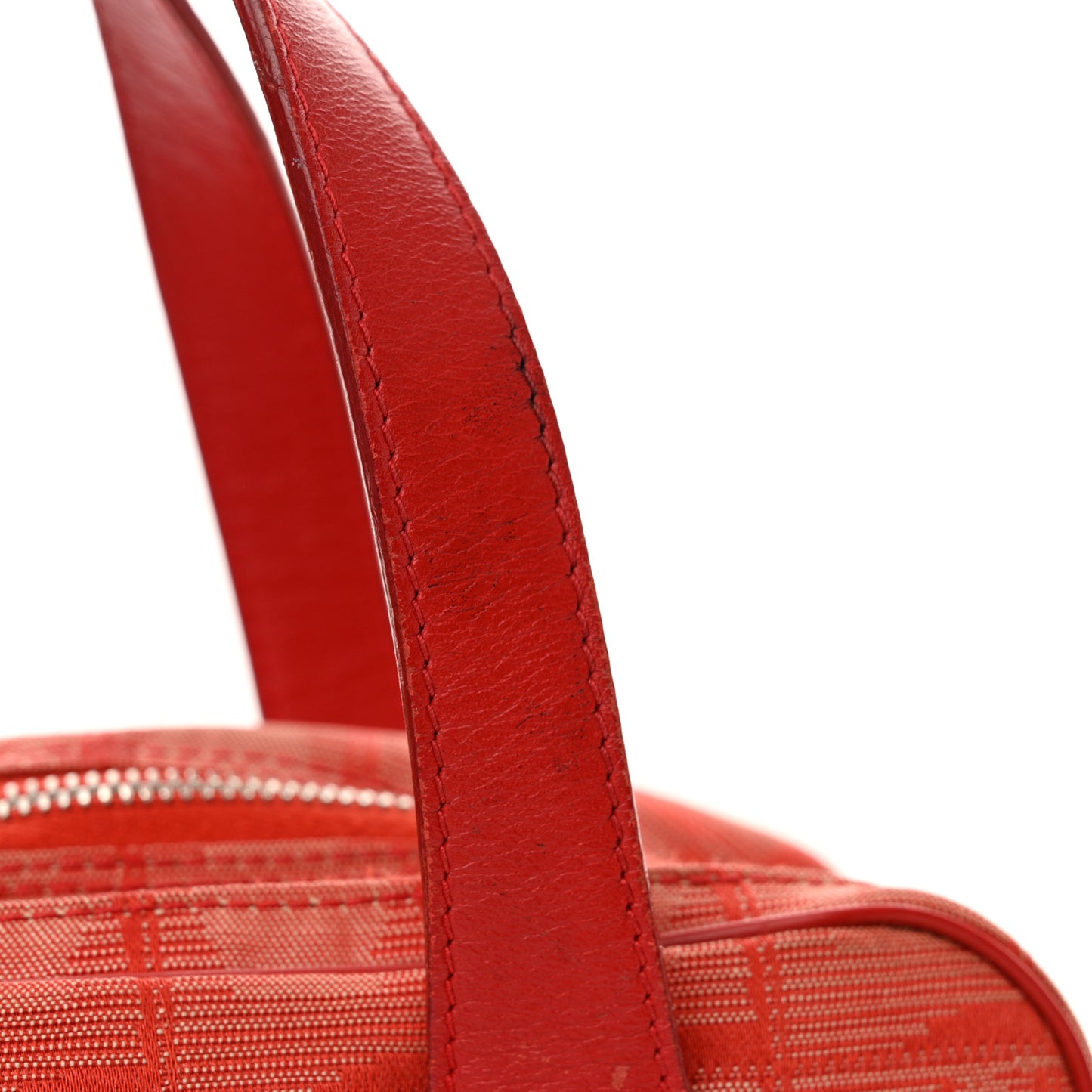 Nylon Small Travel Tote Red