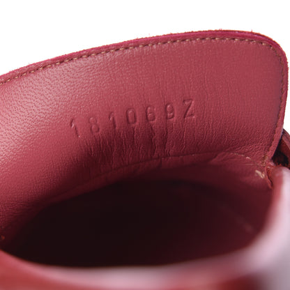 Hermes Goatskin Womens Royal Loafers 36.5 Rouge Tibétain 9 of 10