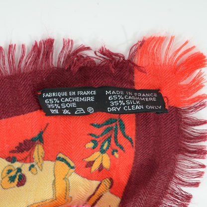 Hermes Silk Cashmere Fantaisies Indiennes Scarf 90 5 of 7