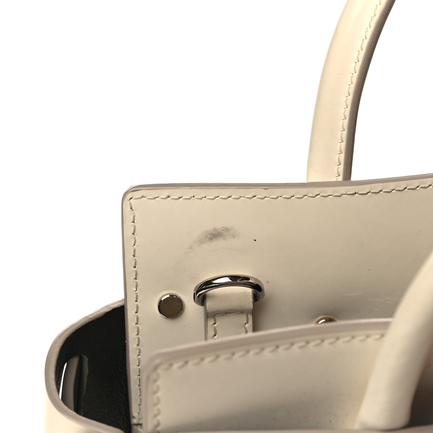 Givenchy Smooth Calfskin Mini Horizon Satchel Off White 11 of 12