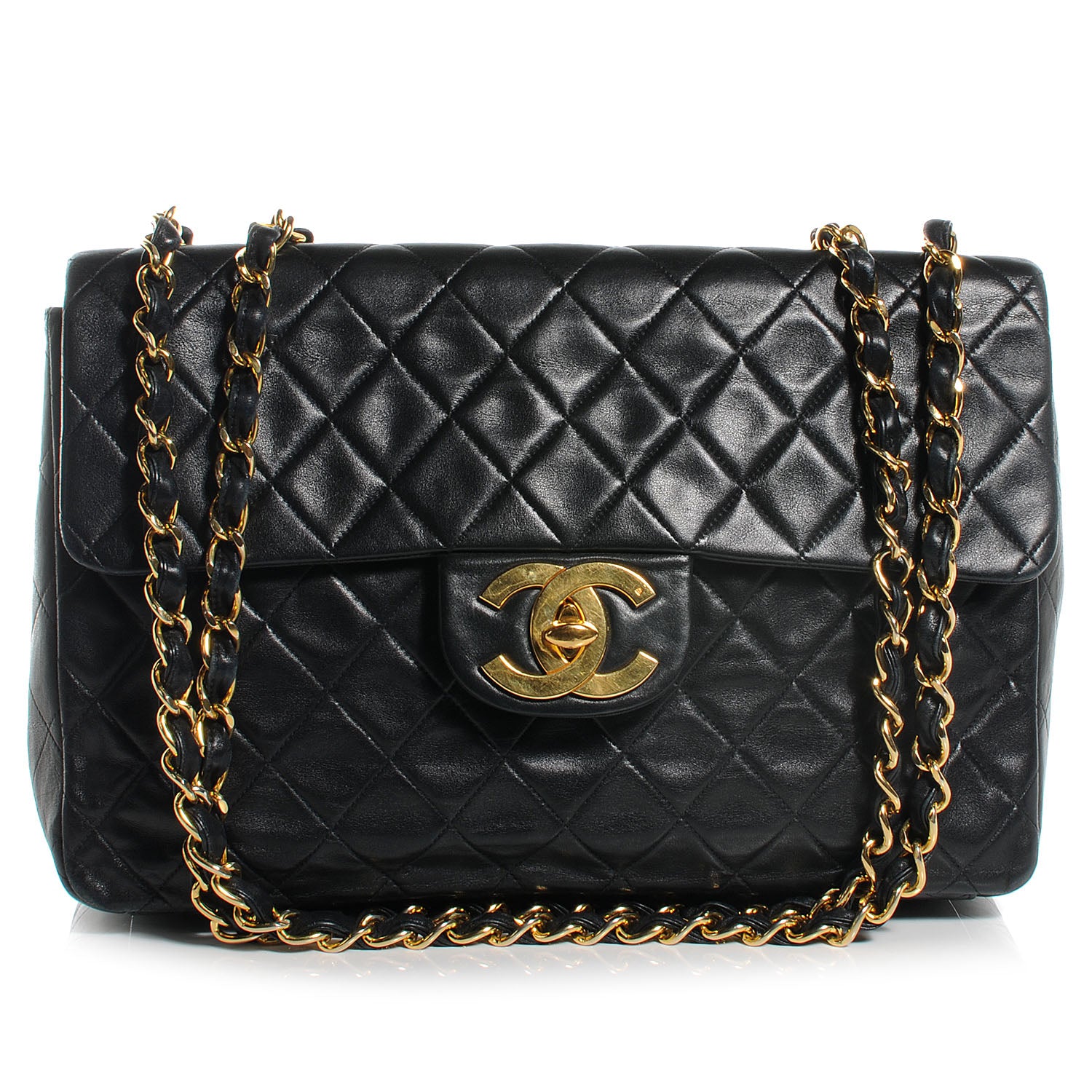 Chanel Lambskin XL Jumbo Flap Black 1 of 10