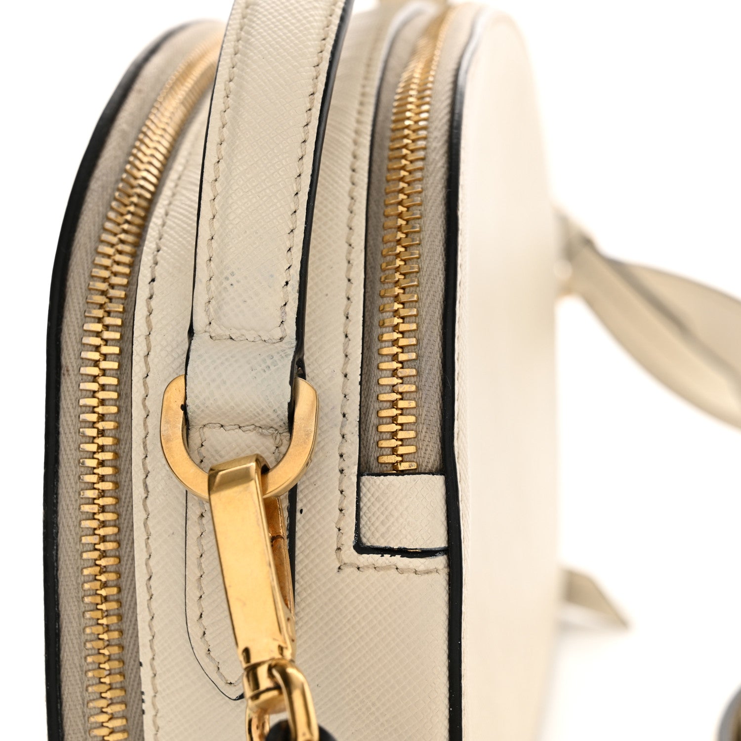 Prada Saffiano Lux Odette Crossbody White 13 of 14