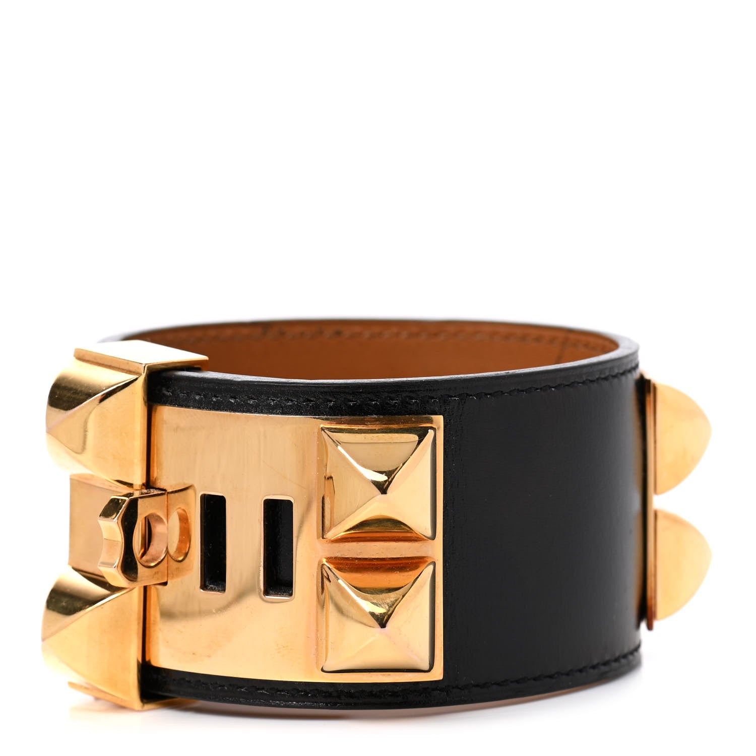 Hermes Box Collier De Chien CDC Bracelet L Black 3 of 6